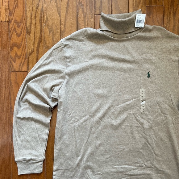 Brand New Polo Ralph Lauren Turtleneck Sweater Dark Camel - Picture 2 of 6